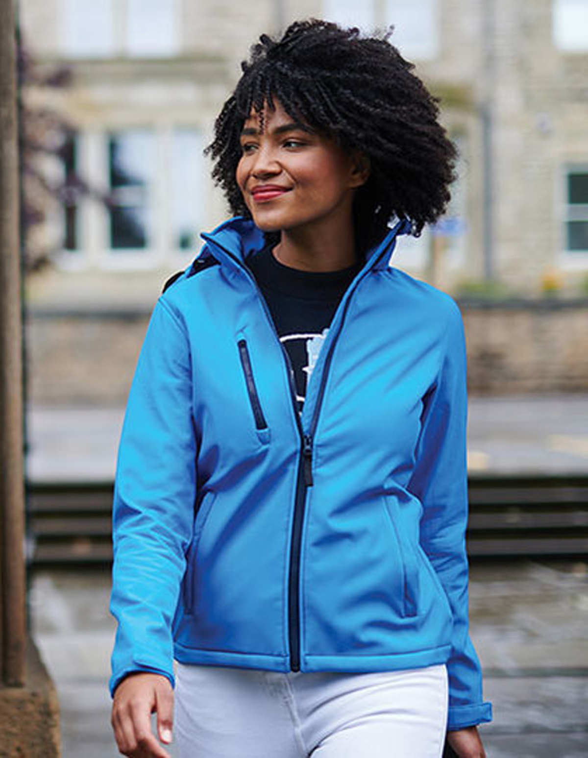 RG702-Model1 Venturer 3-layer Printable Hooded Softshell Jacket Regatta RG702