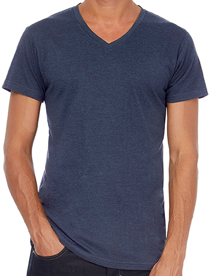 TM057-foto V-Neck Triblend T-Shirt heather navy