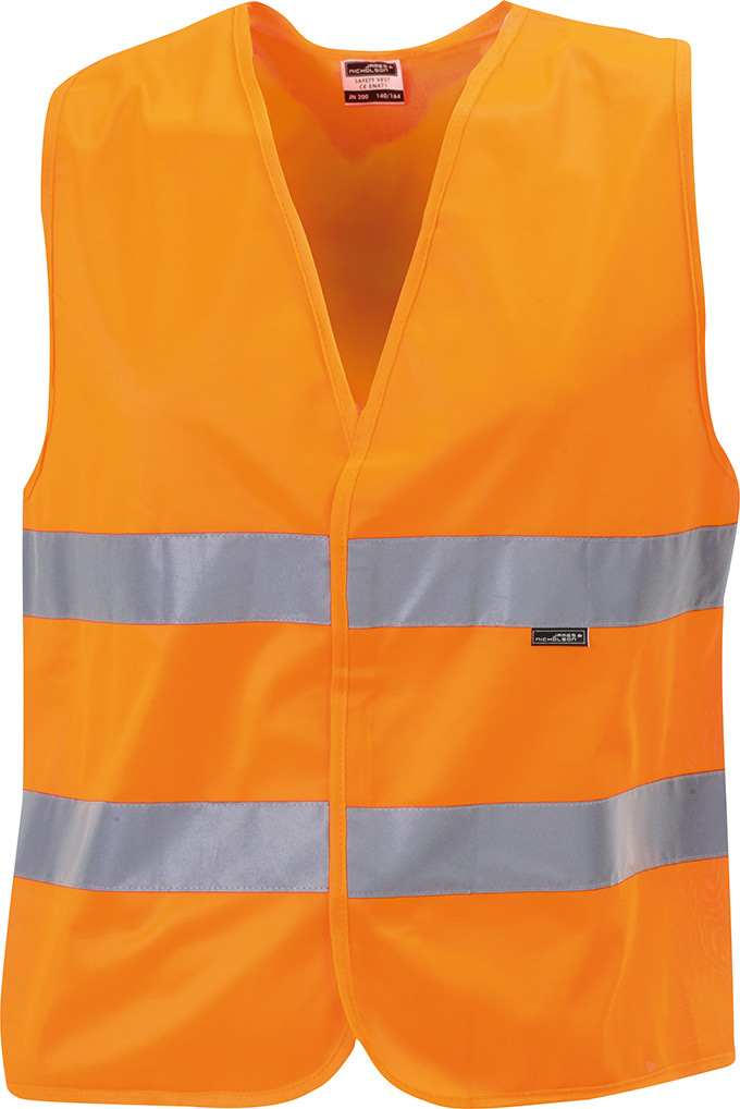 JN200_orange Sicherheitsweste ärmellos JN200