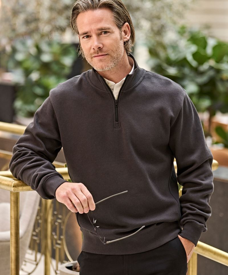 TeeJays 5506 Interlock Sweater mit 1/4 Zip TeeJays 5506 Interlock Sweater mit 1/4 Zip