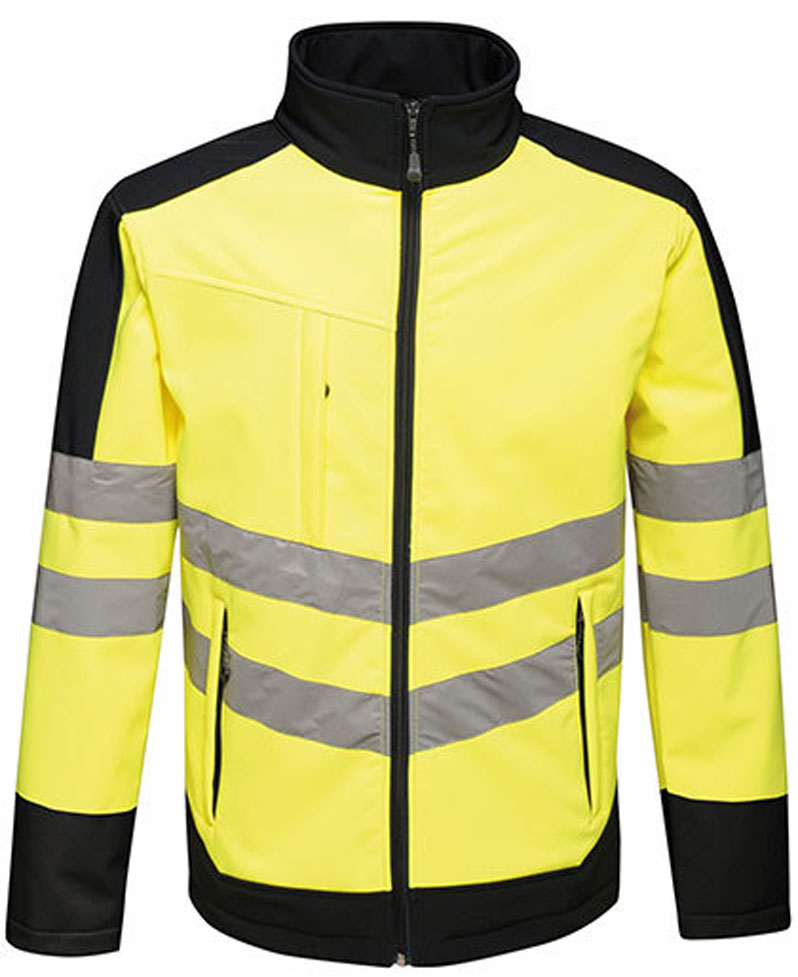 RG625-yellow Hi-Vis Pro Softshell Jacket Regatta RG625