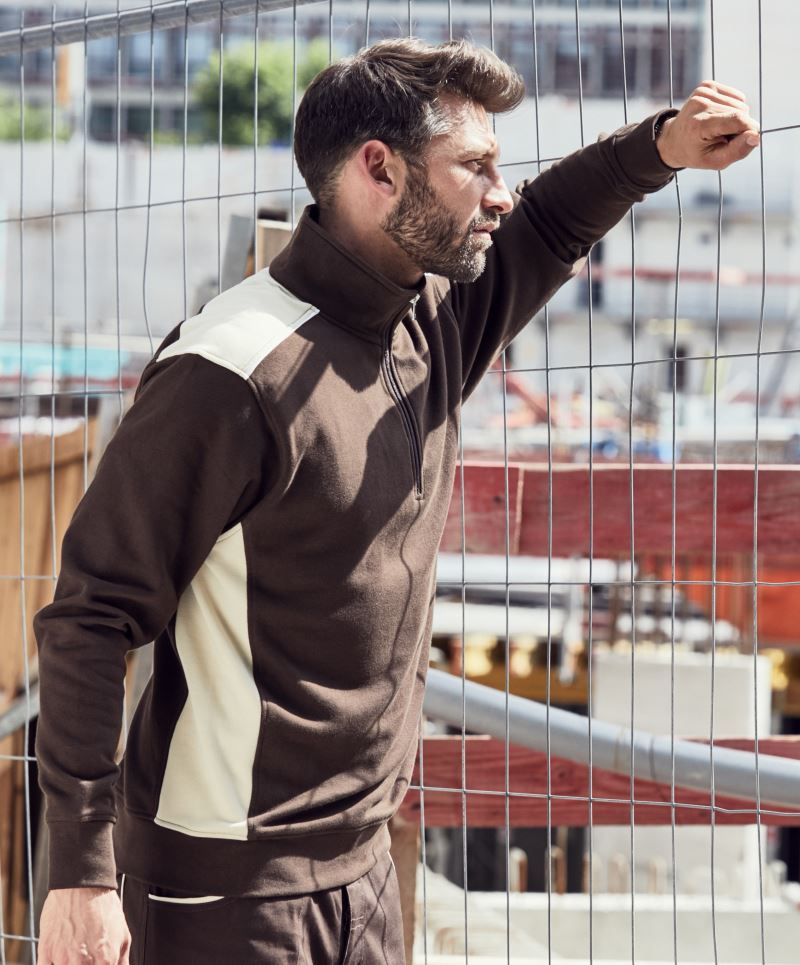 JN868-foto Workwear Half-Zip Sweat Color James&Nicholson JN868