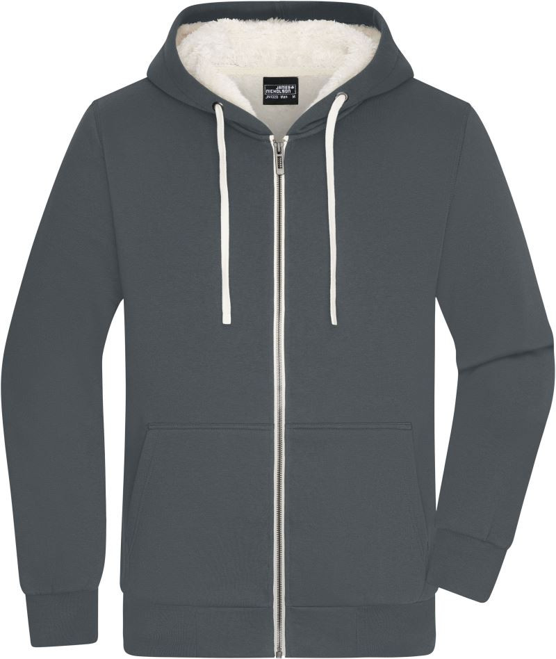 Herren Kapuzen Sweatjacke "Sherpa" James & Nicholson JN1320