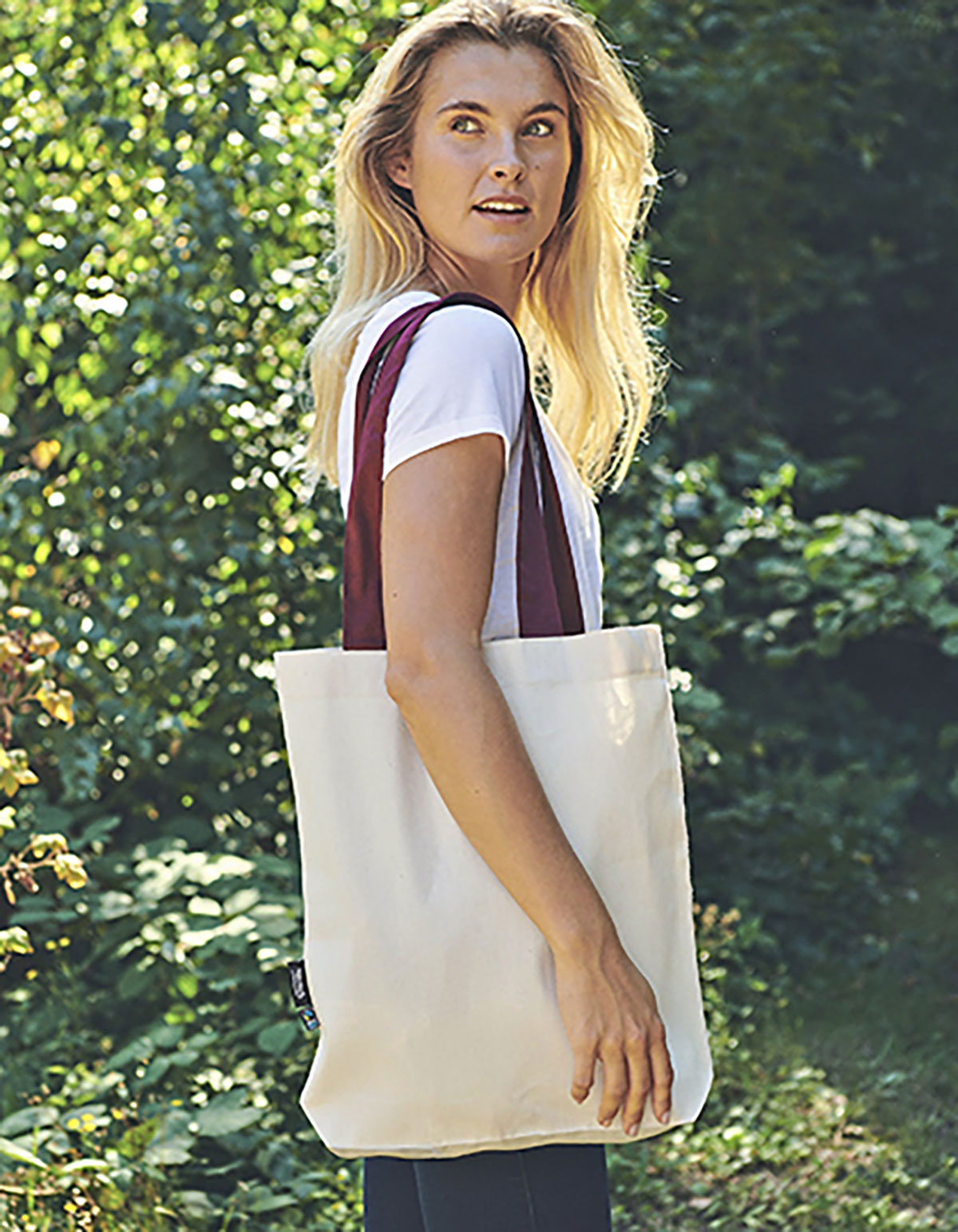 Twill Bag with Contrast Handles Neutral 90002 Twill Bag with Contrast Handles Neutral 90002