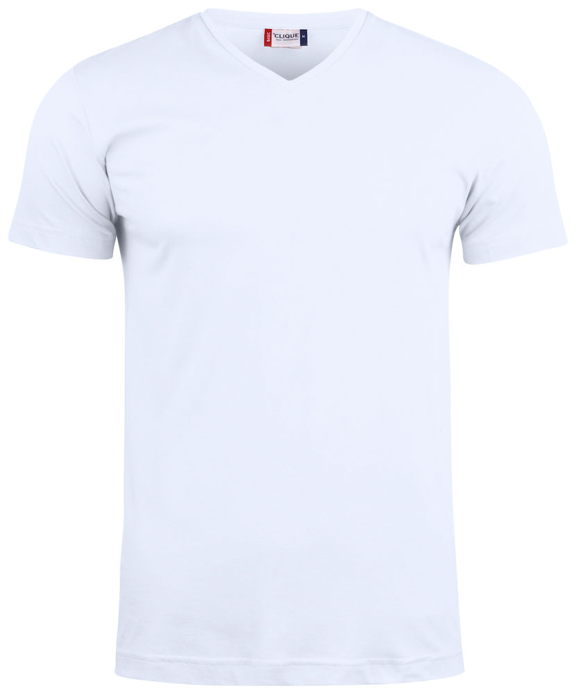 029035-white Clique Basic-T V-neck 029035