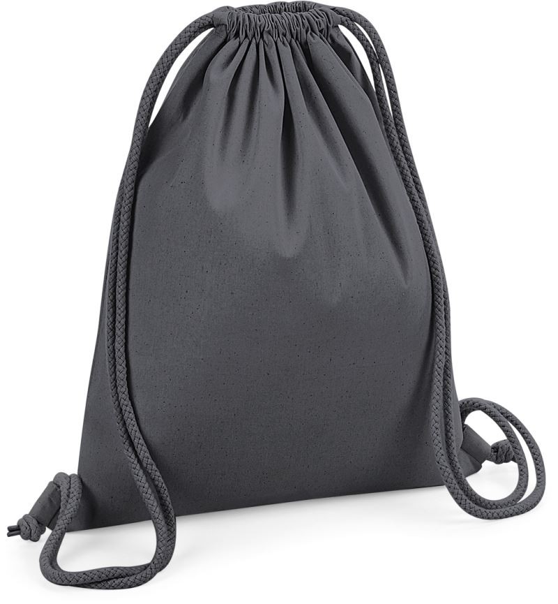 W260-graphitegrey Premium Organic Cotton Gymsac Westford Mill W260