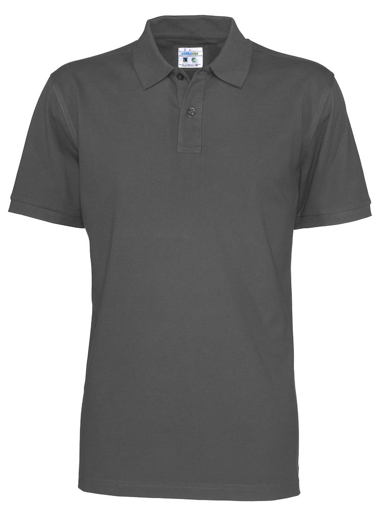 141006-980-charcoal Cottover 141006 Piqué Man 100% Organic Baumwolle