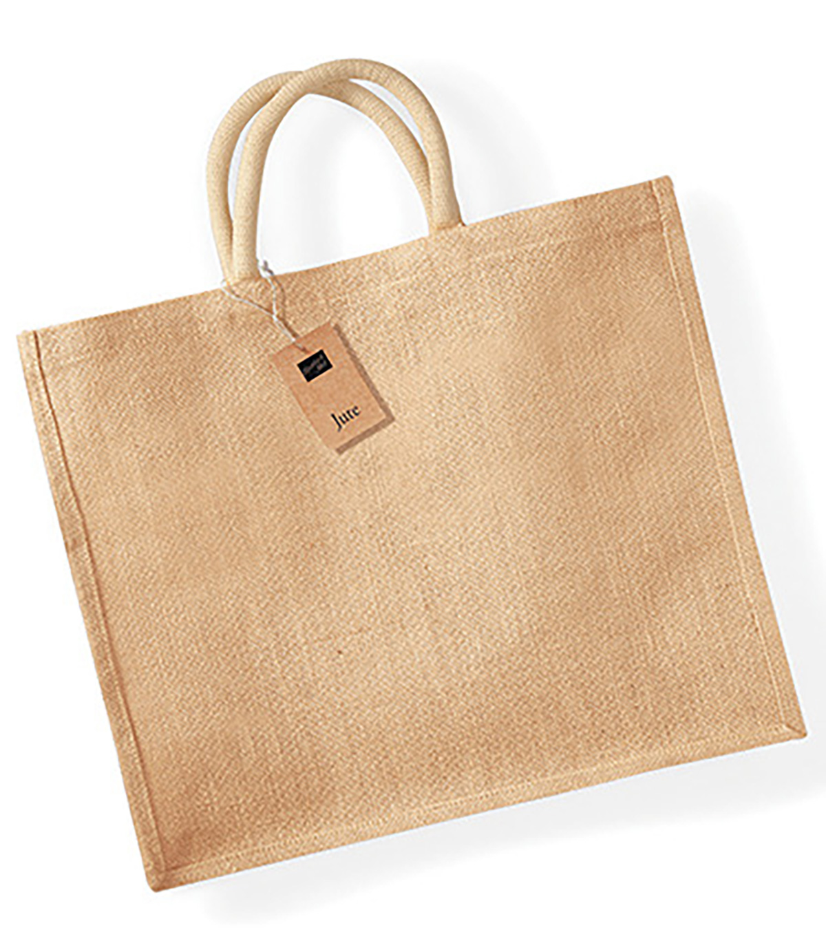 W408-natural Jute Jumbo Shopper W408 / 45 x 39 x 21 cm