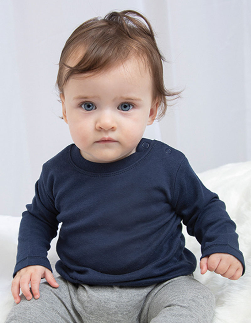 BZ11-Model2 Baby T-Shirt Langarm Babybugz BZ11