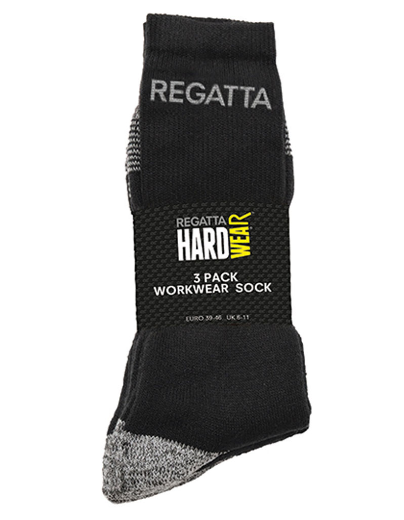 RG003-foto1 Workwear Socks (3 Pair Pack) Regatta RG003