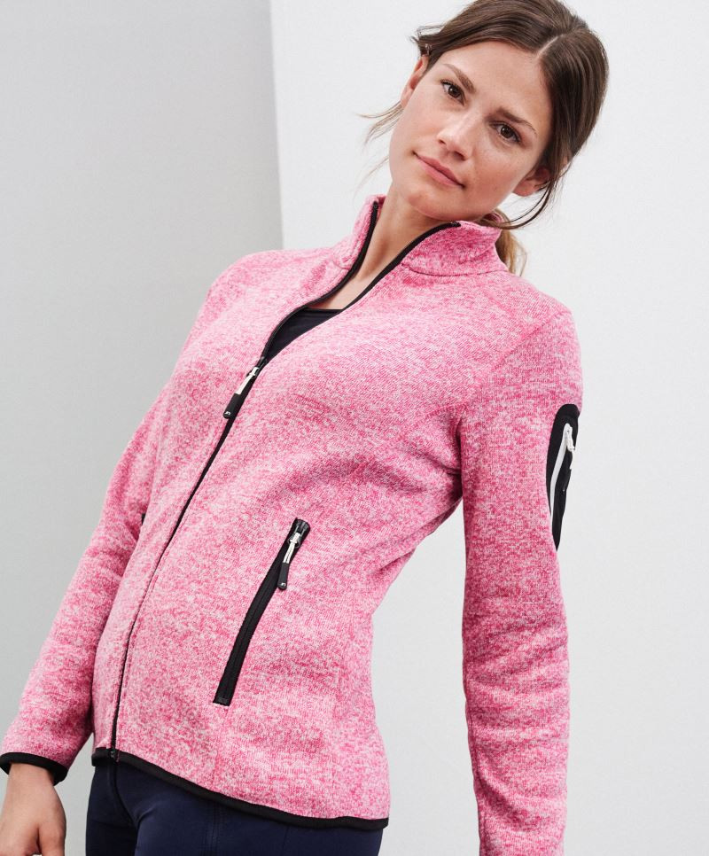 Ladies' Knitted Fleece Jacket JN761 Ladies' Knitted Fleece Jacket JN761