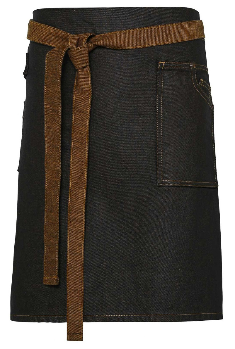 PR135-brown-denim2 black / tan denim