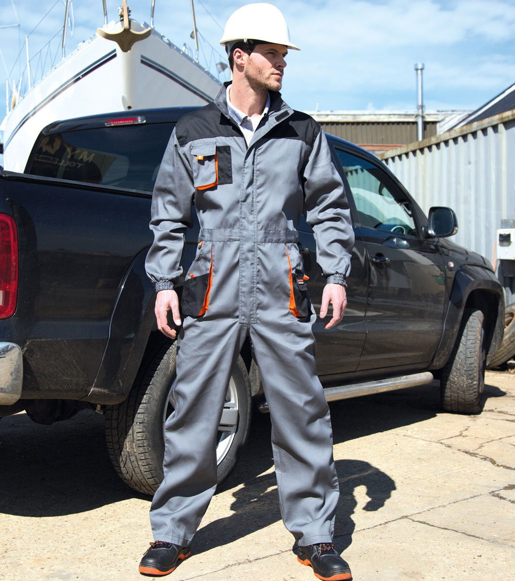 R321X-grey-black Lite Coverall WorkGuard RT321