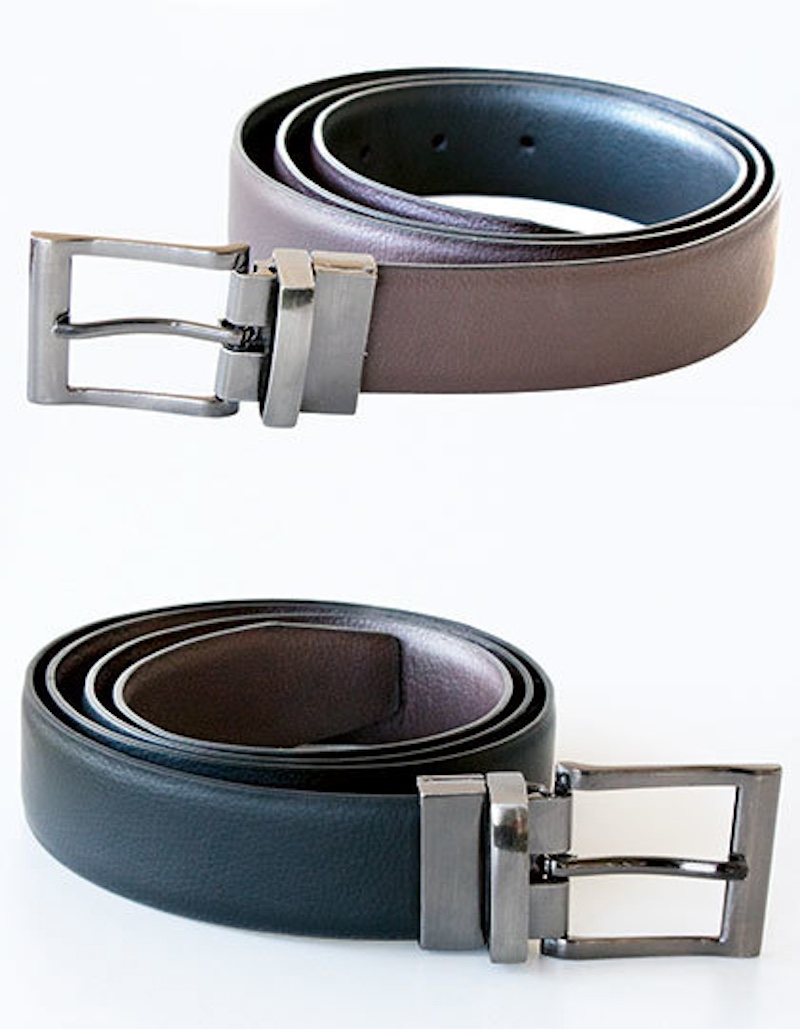 Elegant Two-Color Reversible Belt Schaffhausen Korntex KX152