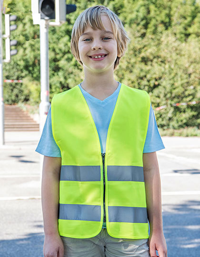 2047943 Safety Vest for Kids with Zipper EN1150 Korntex KX201