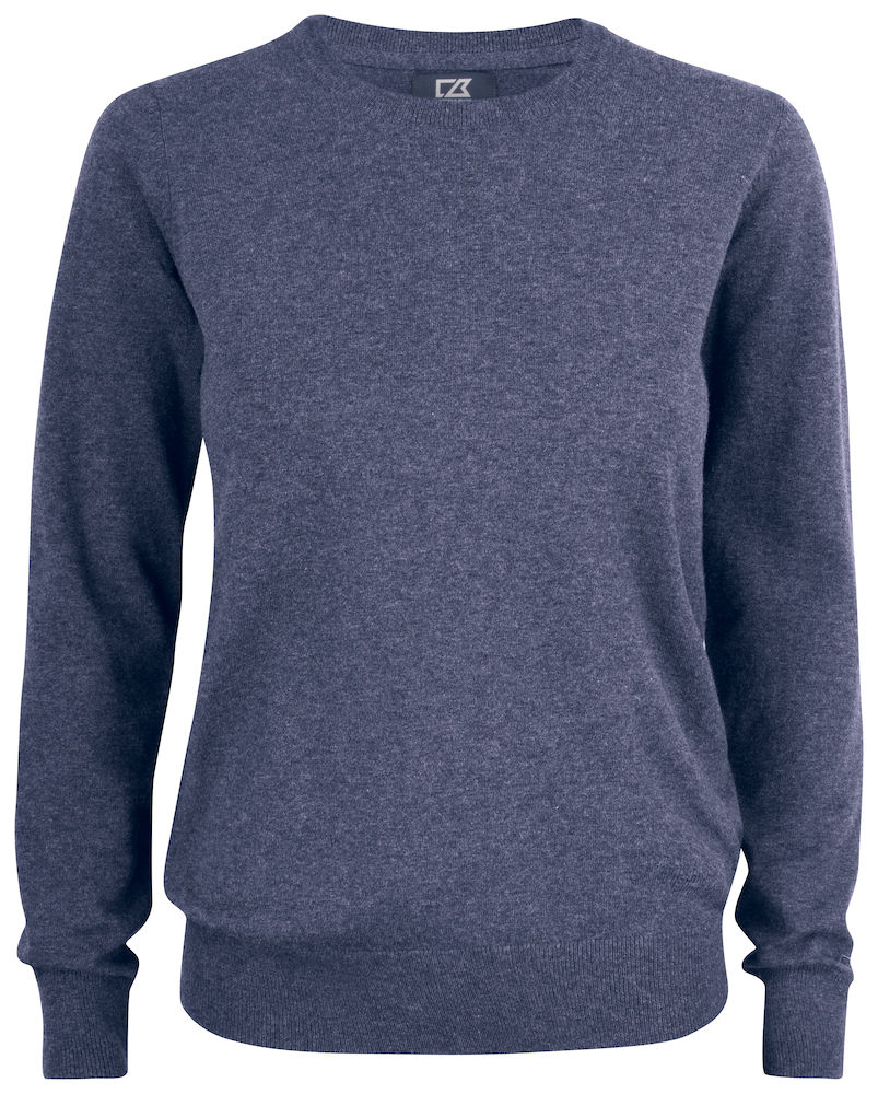 Oakville-crewneck-ladies-navy-melange navy melange