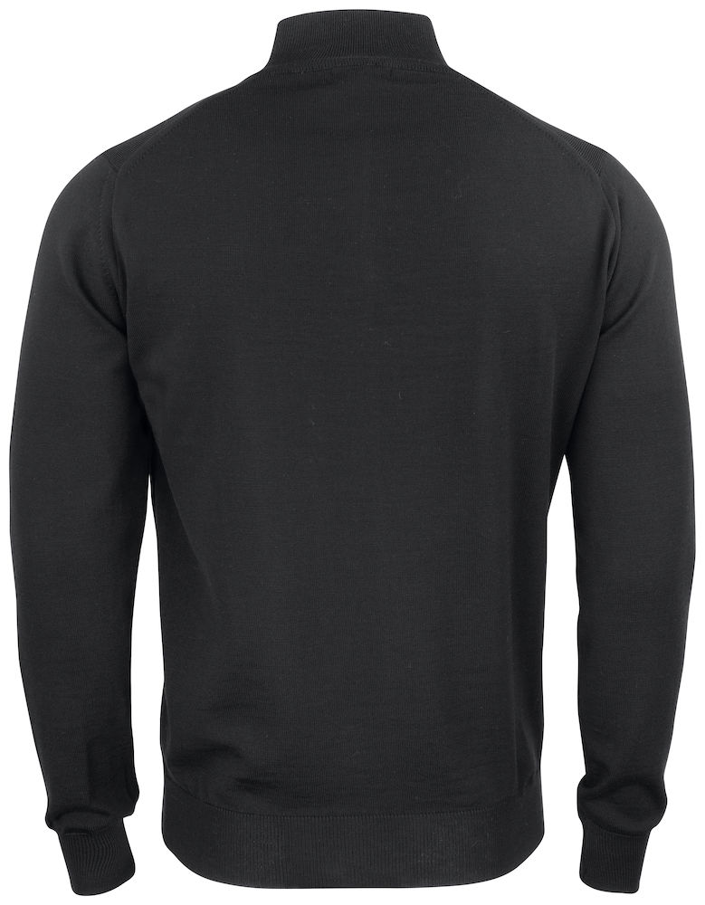 Everett-half-zip-sweater-back black