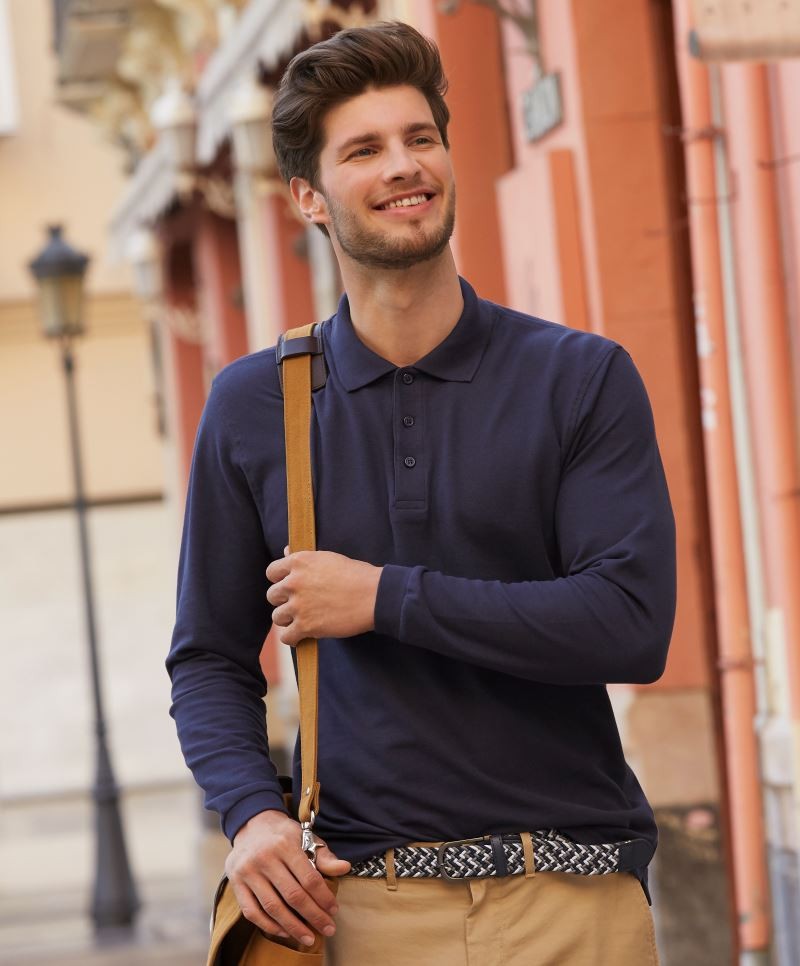 FoL3310-foto Premium Long Sleeve Polo F.O.L. 3310