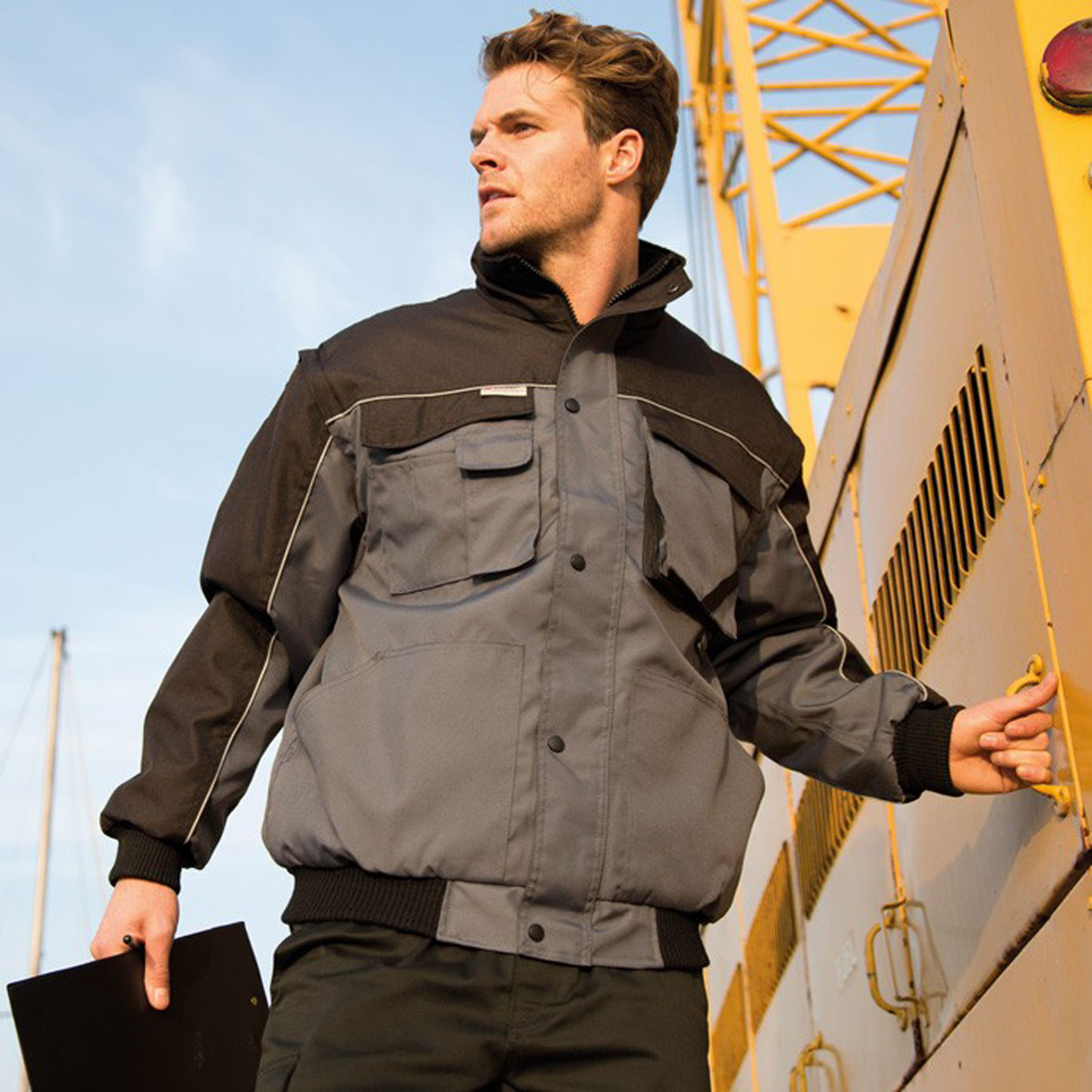 R071X_2015 Zip Sleeve Heavy Duty Jacket WorkGuard RT71