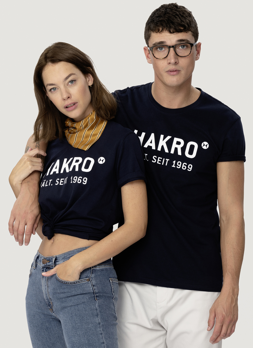 1969-Model Hakro T-Shirt mit Logodruck 1969