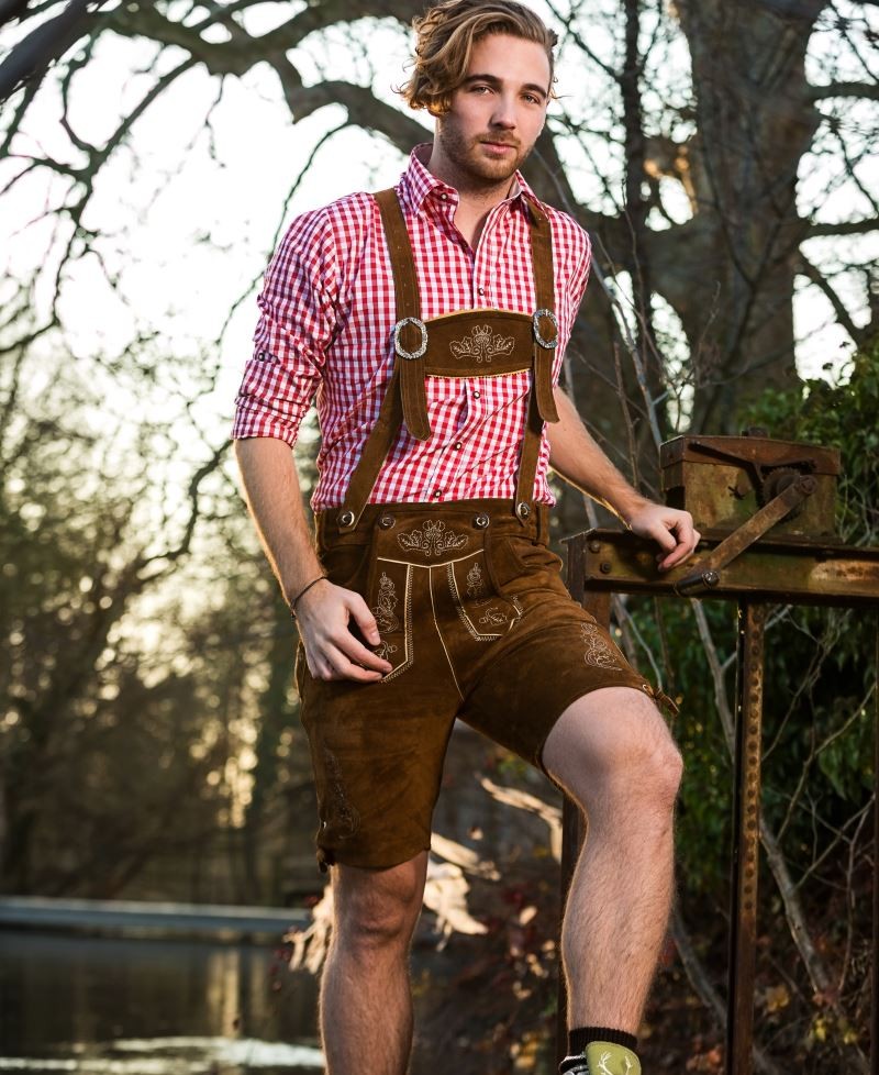 Lederhose3101 Leather Trousers Short / men 3101