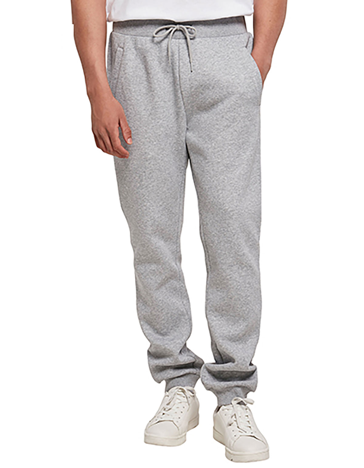 BY174-organic-basic-sweatpants-heather-grey Organic Basic Sweatpants Build Your Brands BY174