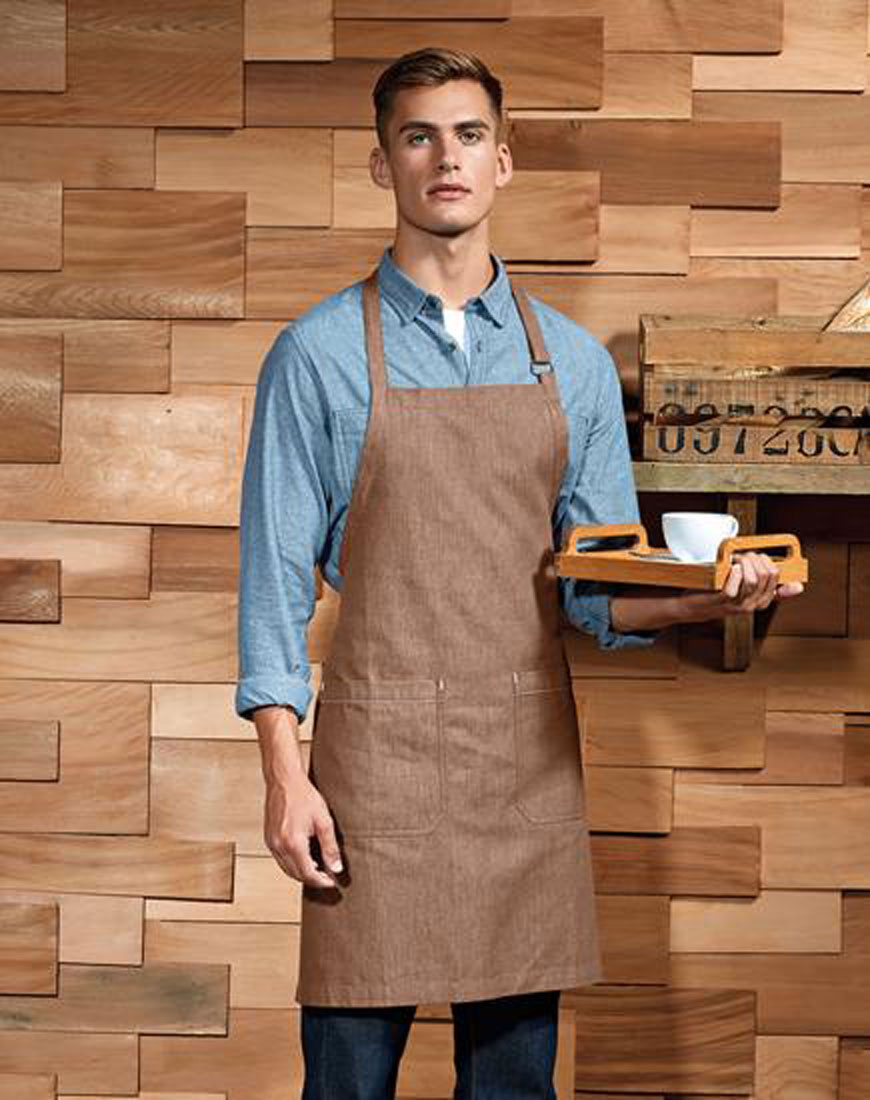 PR113_Brown_Denim_0binHuDPnFFm9F Organic Denim Fairtrade Bib Apron Premier PW113