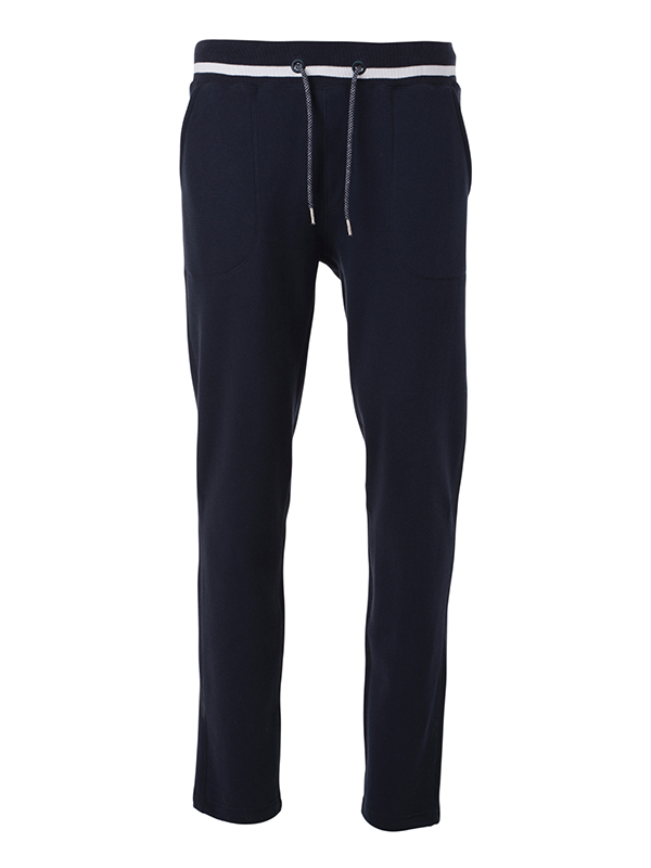JN780-navy-white Men's Jog-Pants James&Nicholson JN780