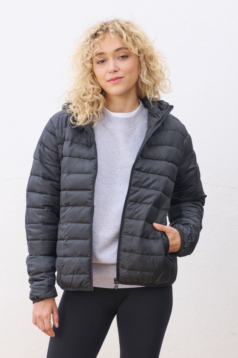 Leichte Damen Kapuzen Steppjacke Sol's 4445