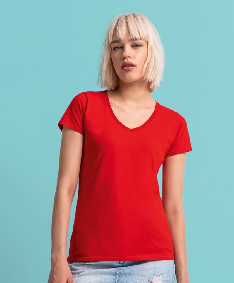 FoL1444-foto Ladies' Iconic 150 V-Neck T Fruit of the Loom 16.1444