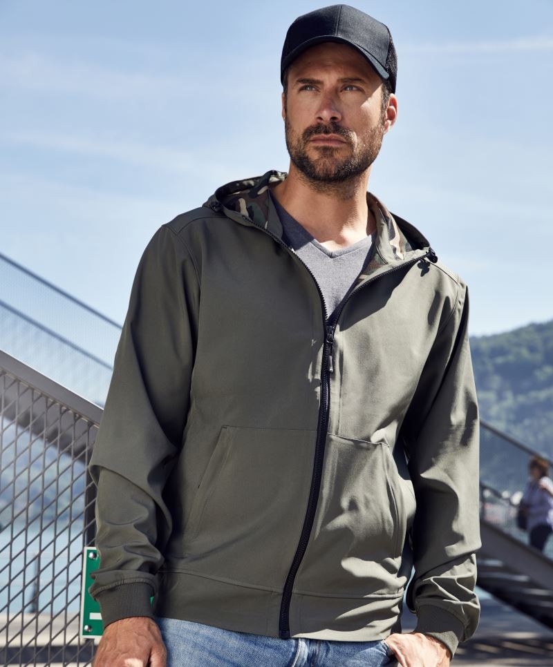 JN1146-foto Men's Hooded Softshell Jacket JN1146