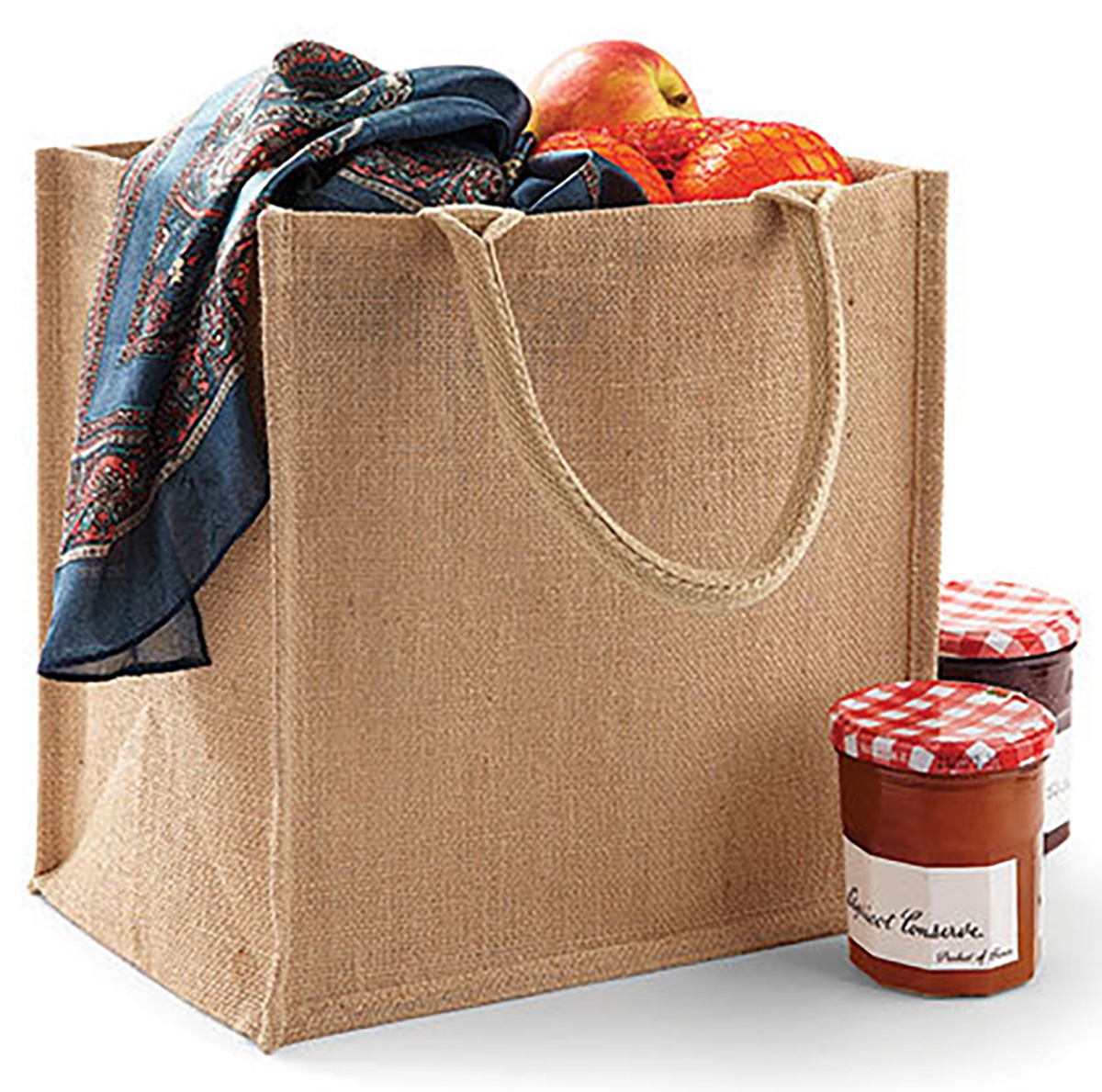 W413-1 Jute Midi Shopper W413 / 30 x 30 x 19 cm