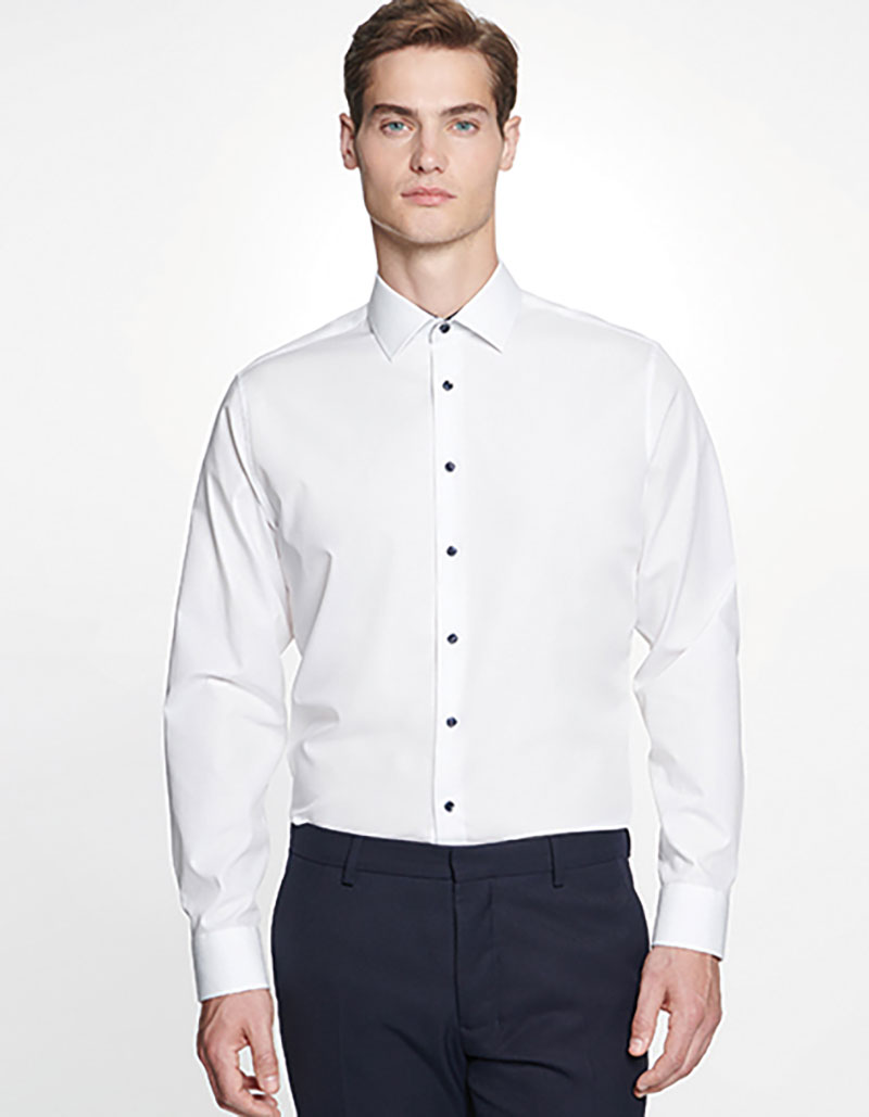 SN693690-Model Men´s Shirt Poplin Slim Fit Long Sleeve Seidensticker 693690