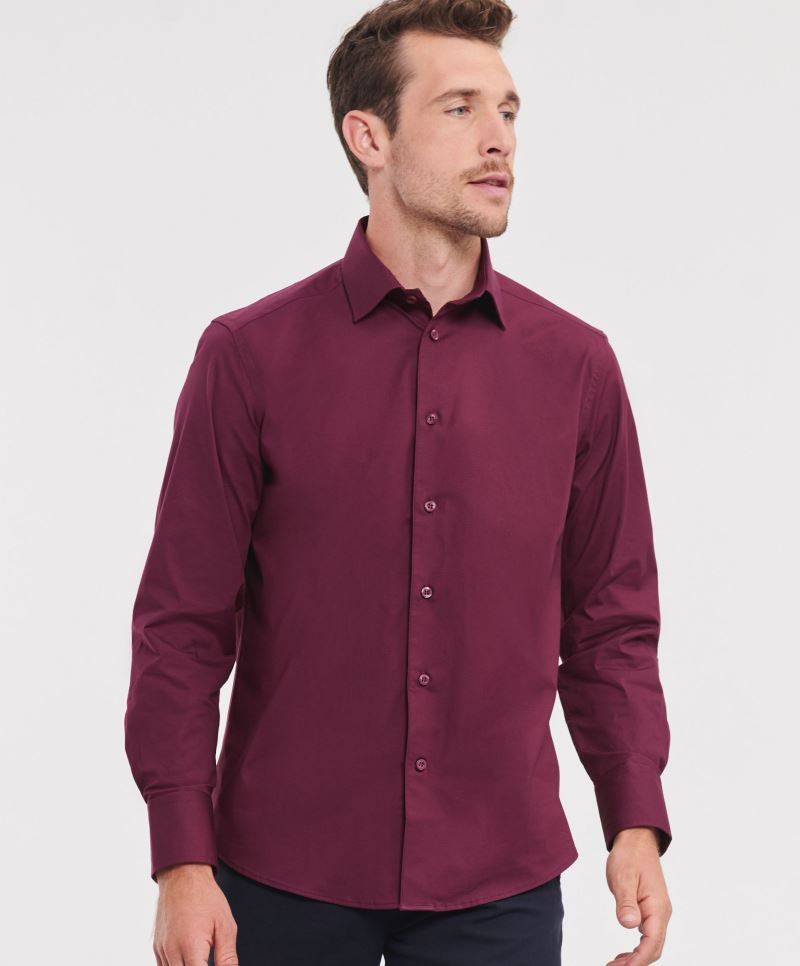 Russell 946M Chemise cintrée manches longues facile d'entretien Russell 946M Chemise cintrée manches longues facile d'entretien