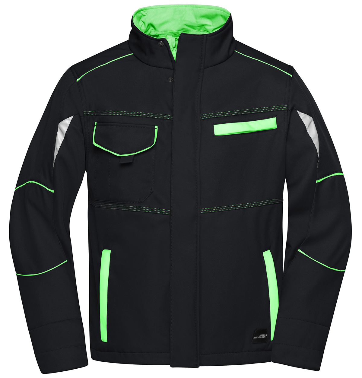 JN851-black-lime-1 black / lime green