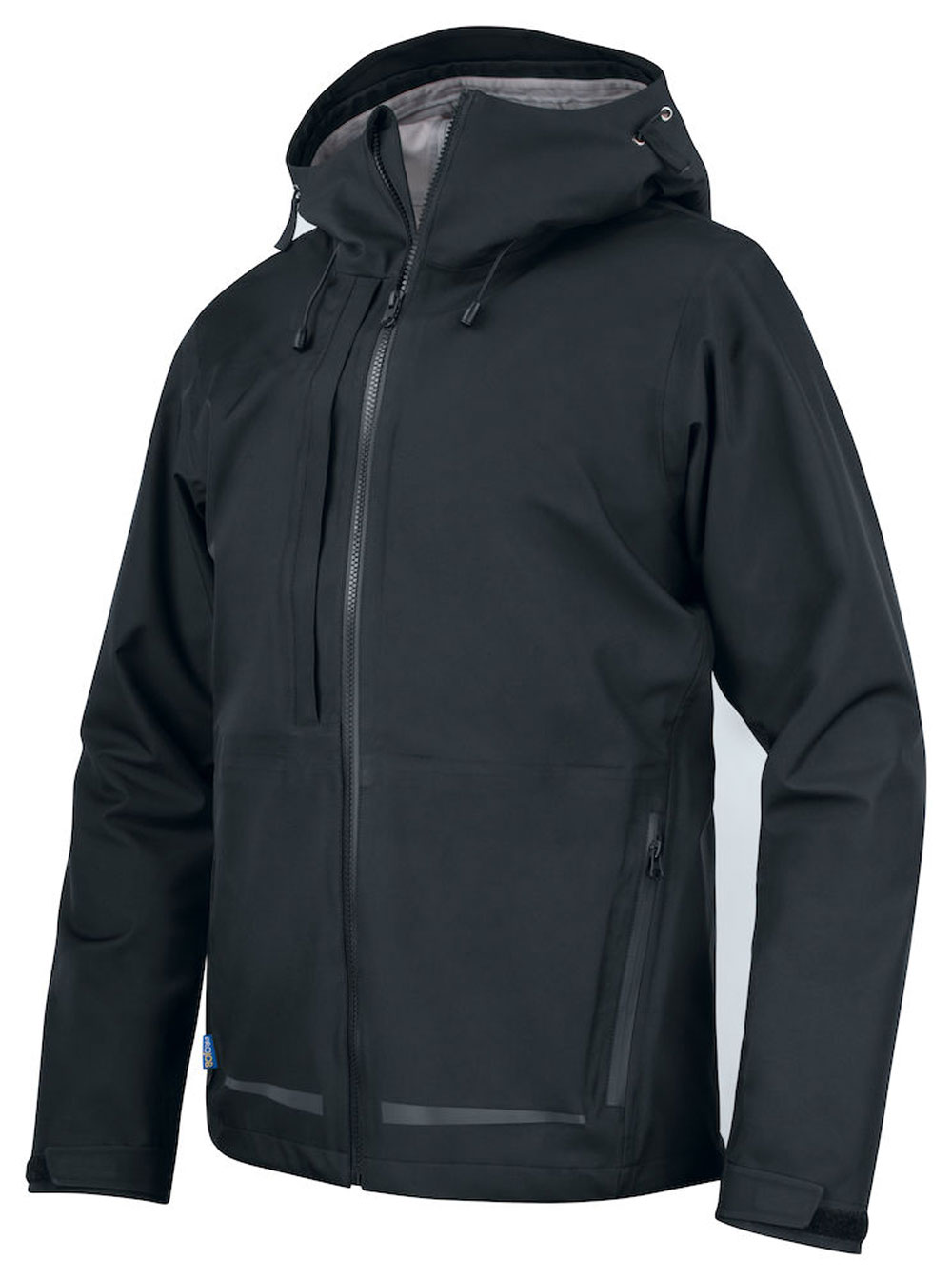 3425-schwarz1 ProJob 3425 Wind- und wasserdichte Regenjacke