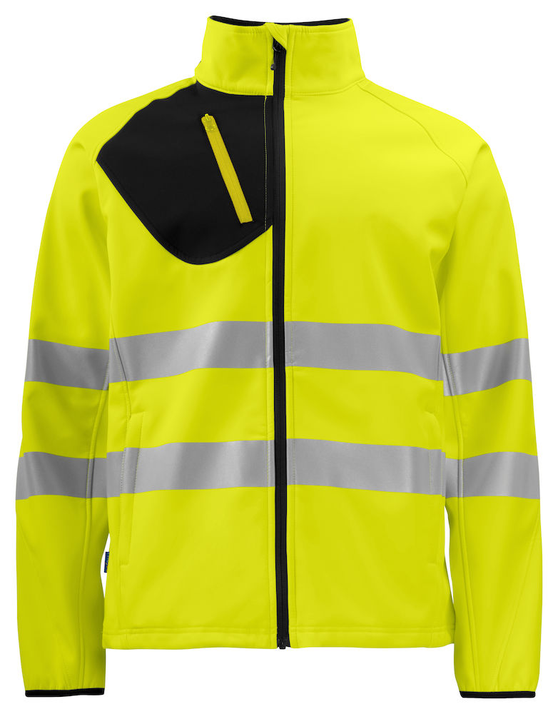 6432-gelb ProJob 6432 VESTE SOFTSHELL EN ISO 20471 CLASSE 3