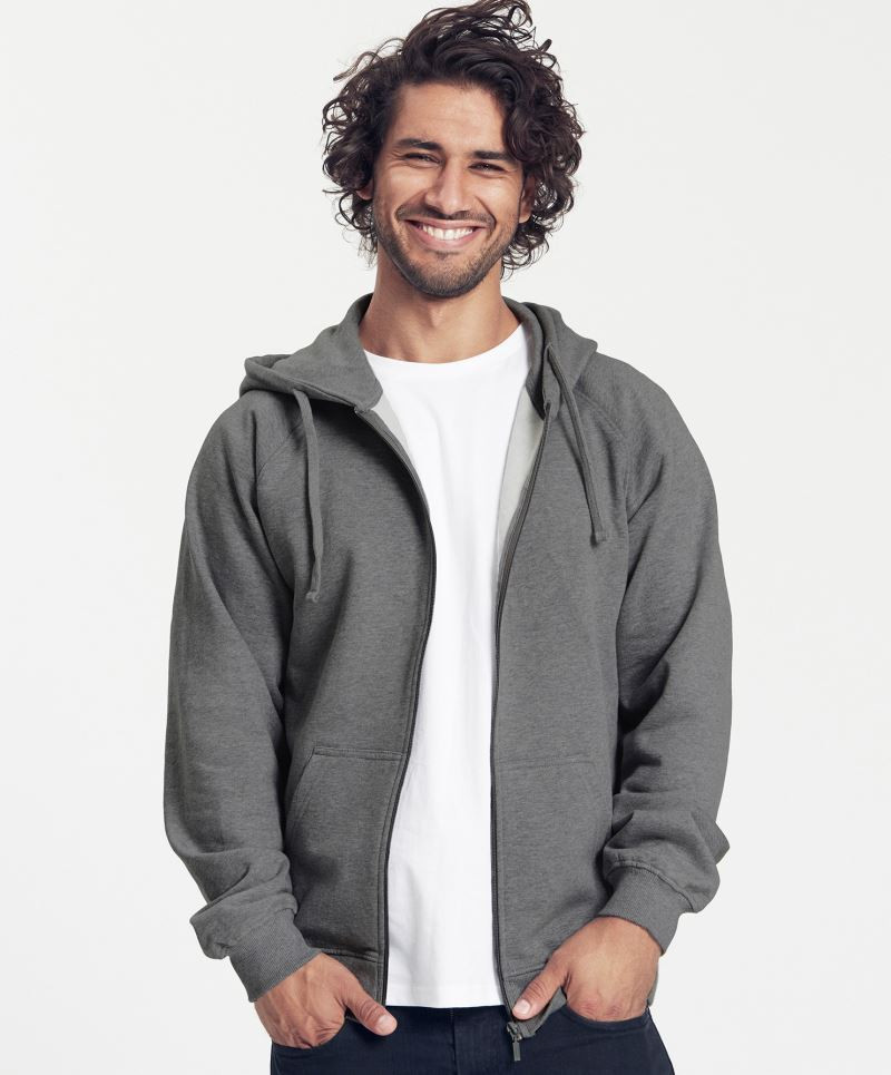 NE63301-Model-2 Mens Zip Hoodie Neutral 63301