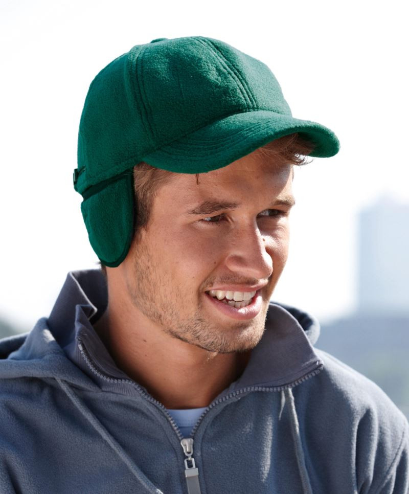 MB7510-Model1 6 Panel Fleece Cap with Earflaps Myrtle Beach MB7510