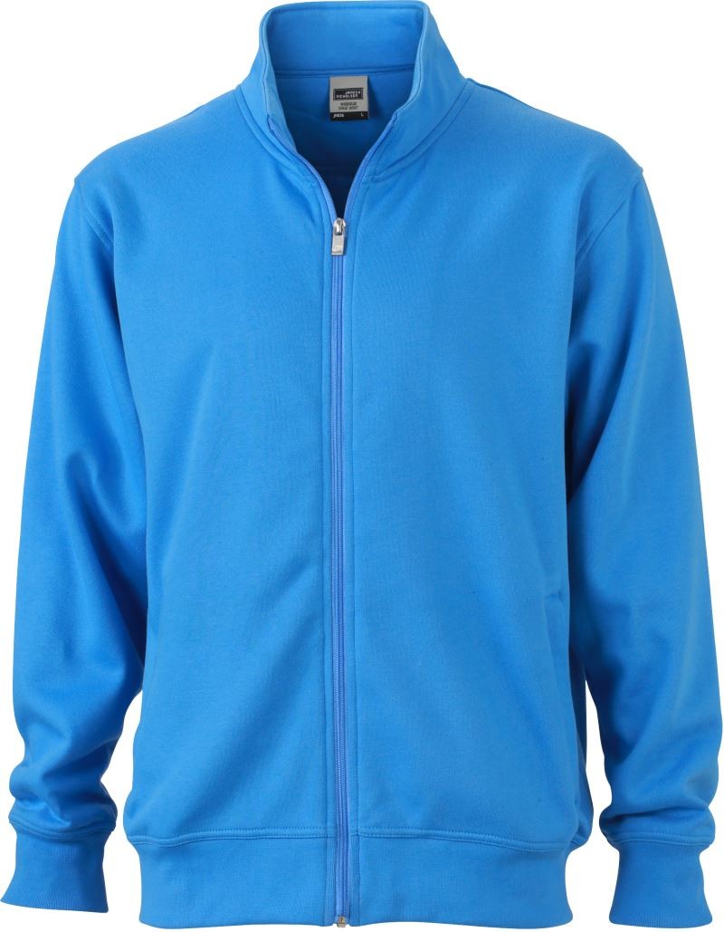 JN836_aqua1 Workwear Sweat Jacket JN836
