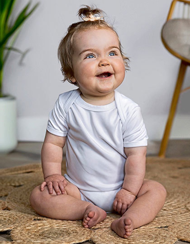 Short Sleeve Baby Bodysuit Polyester X801 Short Sleeve Baby Bodysuit Polyester X801