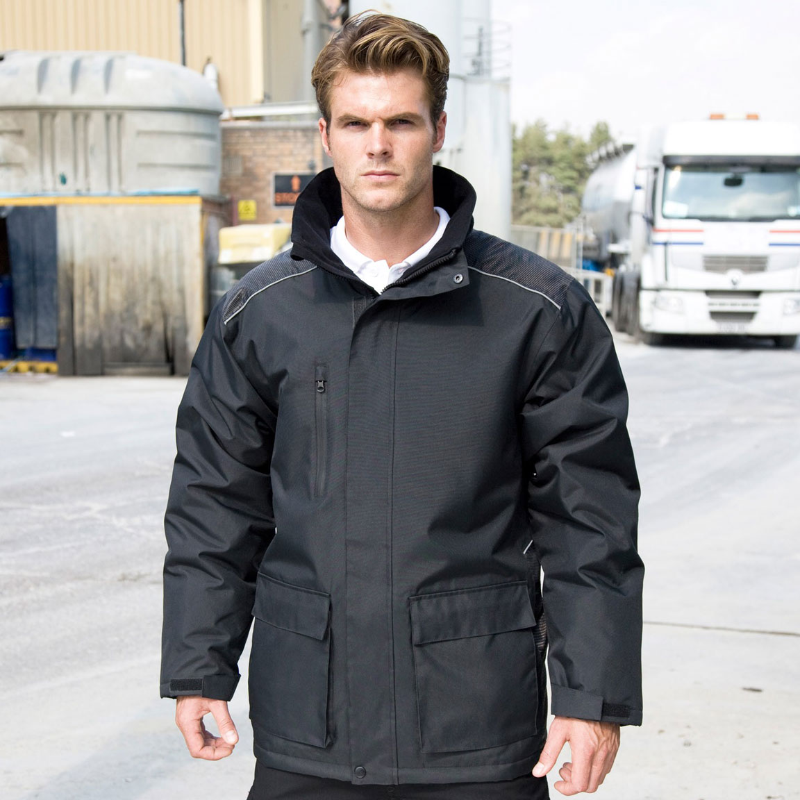 R305X_Workguard_2013_cropped Vostex Long Coat WorkGuard RT305