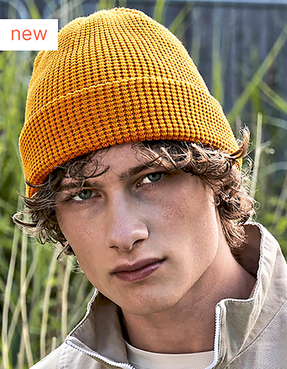 CB52N-Model Organic Cotton Waffle Beanie Beechfield CB52N