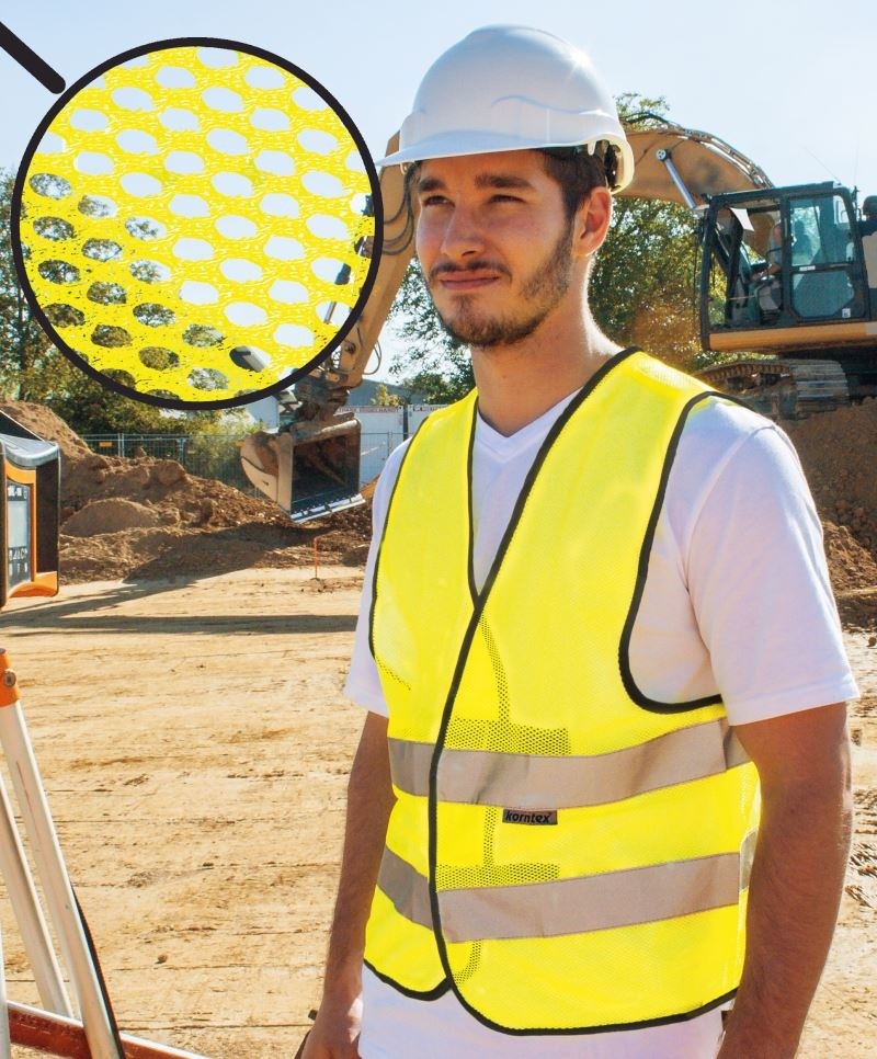 KXQ-foto Hi-Vis Mesh Safety Vest Thessaloniki Korntex KX502