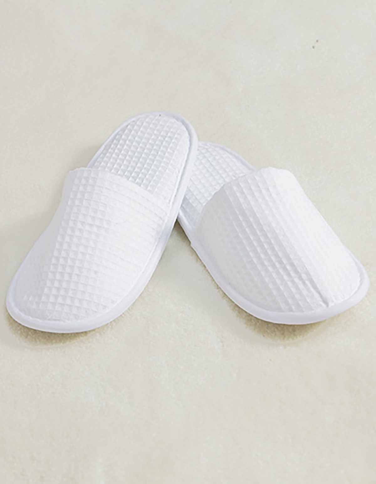 waffle-mule-slippers-white white