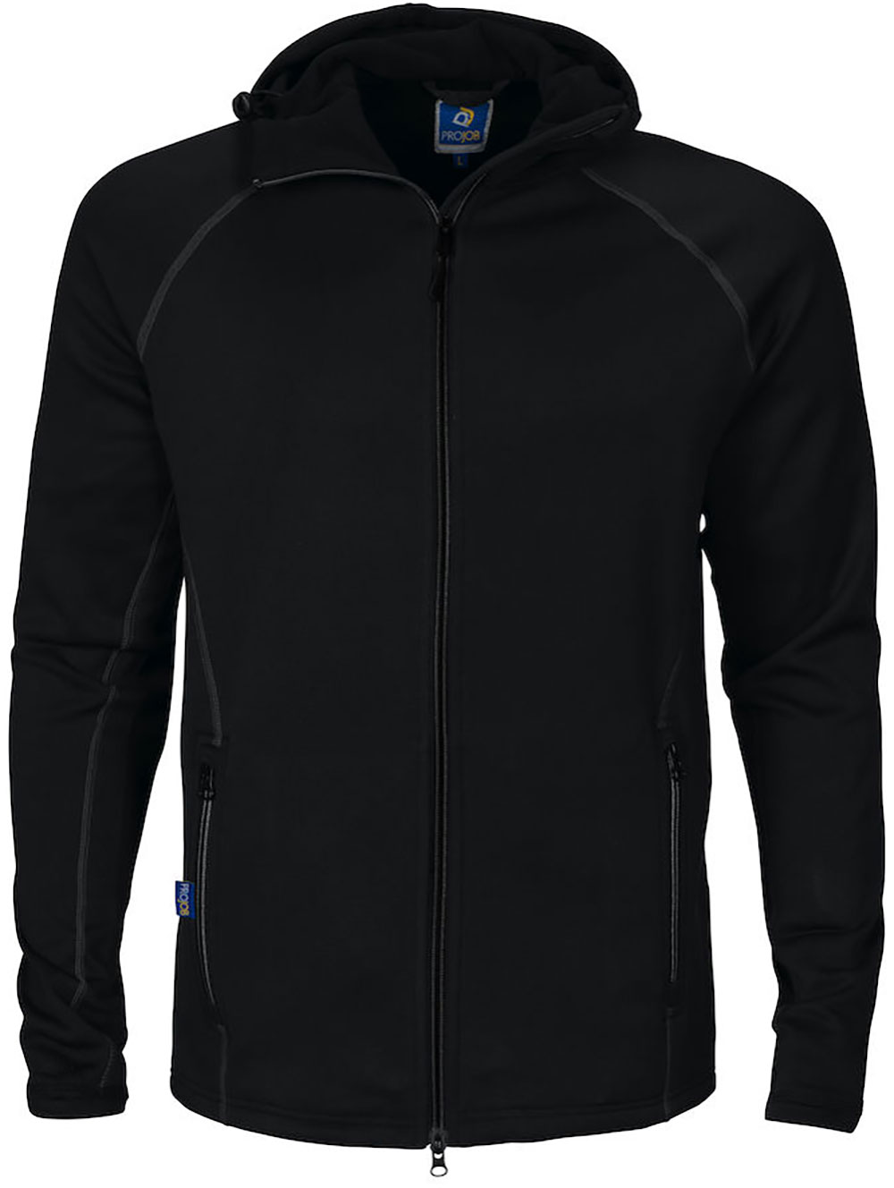 3314-black ProJob 3314 Mikrofleece Jacke mit Kapuze