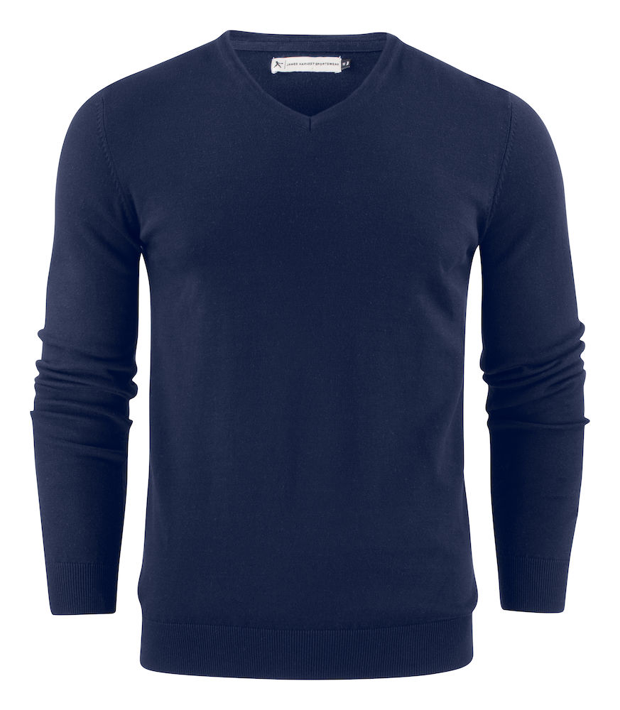 2112507-navy Ashland V-Neck James Harvest 2112507