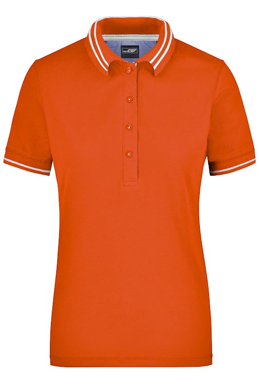 Ladies` Lifestyle Polo James&Nicholson JN946 dark orange M Ladies` Lifestyle Polo James&Nicholson JN946 dark orange M