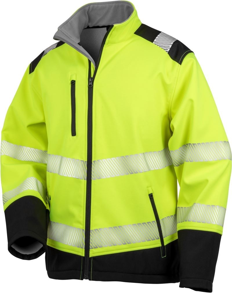 R476X-flouryellow Safety Softshell Jacket SafeGuard RT476