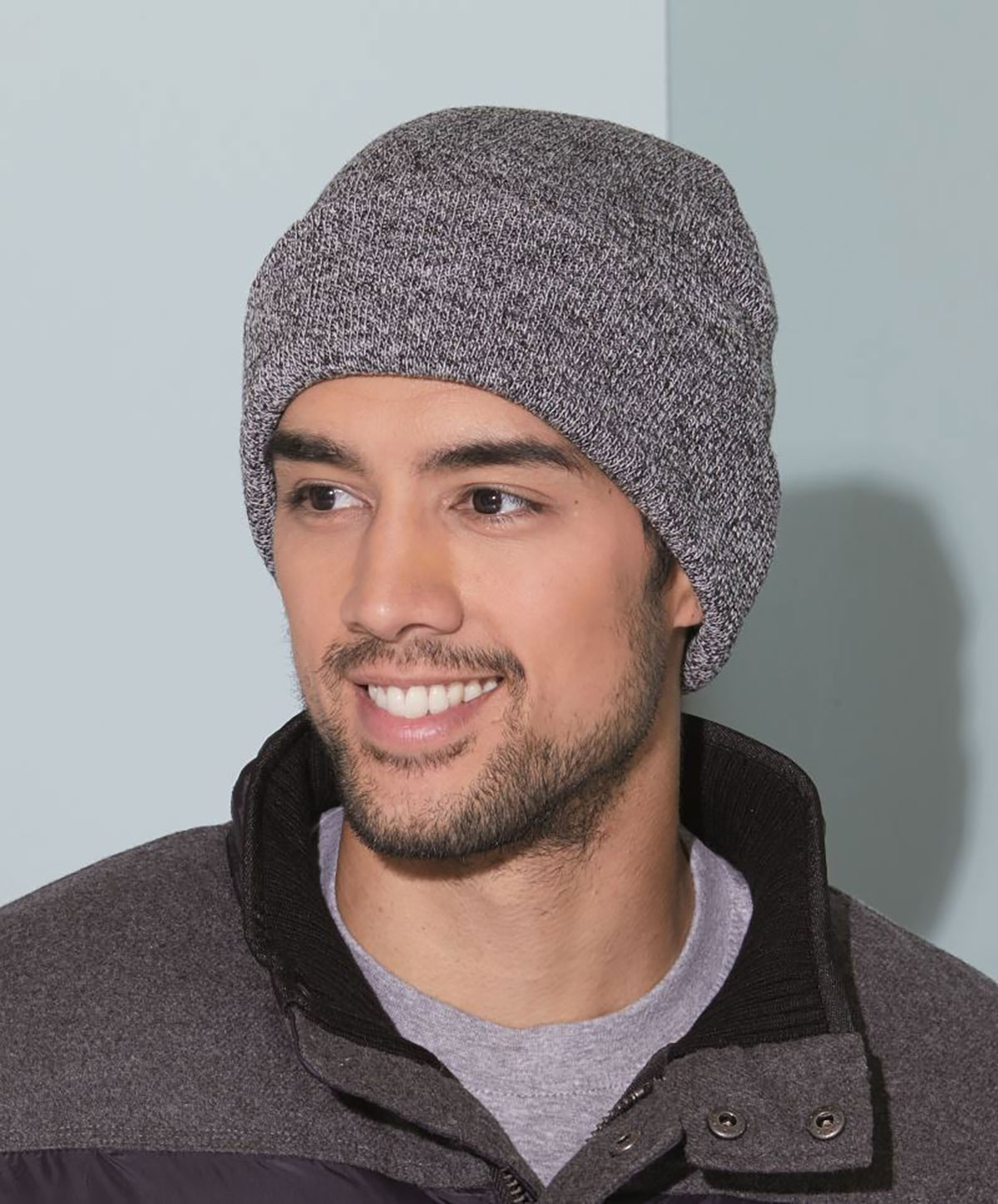 MB7122-det1 Melange Beanie Myrtle Beach MB7122